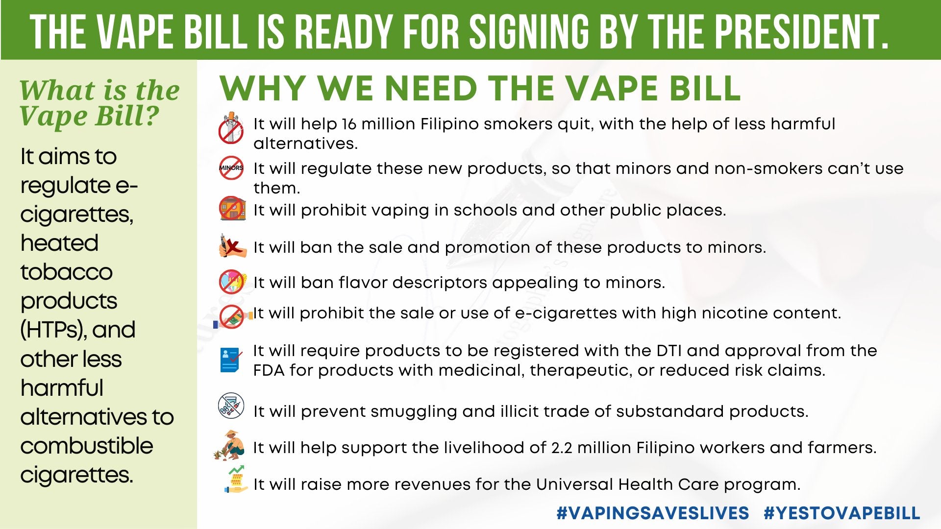 What is the Vape Bill and why do we need it?