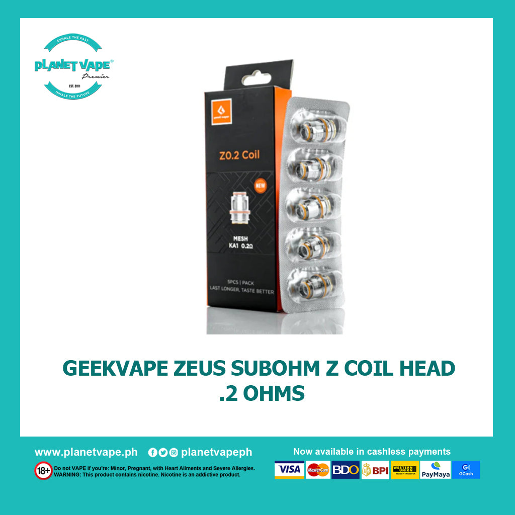 GeekVape Zeus Subohm Z Coil Head per piece