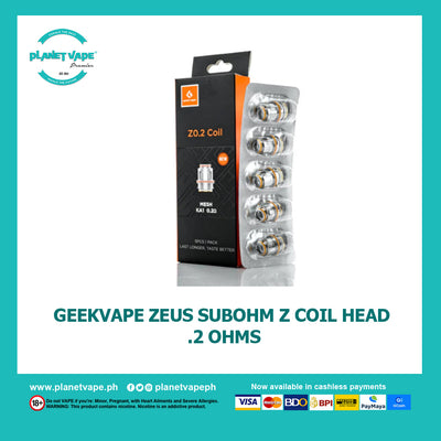 GeekVape Zeus Subohm Z Coil Head per piece